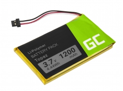Batteri Green Cell Topaz til GPS Navigon 70 Plus 70/71 Plus 70/71 Premium 70/71 Easy, Li-Polymer celler 1200mAh 3.7V