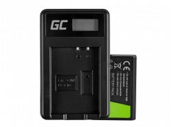 Green Cell ® batteri LP-E10 og oplader LC-E10 til OS Rebel T3, T5, T6, Kiss X50, Kiss X70, EOS 1100D