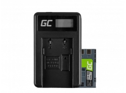 Green Cell ® batteri LP-E6 og oplader LC-E6 til Canon EOS 70D, 5D Mark II / III, 80D, 7D Mark II, 60D, 6D, 7D 7.4V 1900mAh