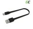 Kabel USB-C Type C 25cm Green Cell Matte, med hurtig opladning, Ultra Charge, Quick Charge 3.0