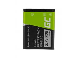 Green Cell ® LI-42B EN-EL10 kamerabatteri til Olympus Stylus 700 730740750800 Nikon Coolpix S80 S200 S3000 (700mAh 3.7V)