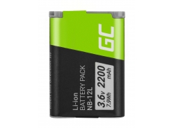Green Cell ® NB-7L NB7L für Canon PowerShot G10, G11, G12, SX30 IS 7.4V 750mAh