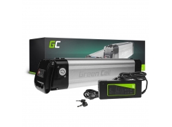 Green Cell® Batteri Til Elcykel 36V 8Ah Li-Ion Silverfish med oplader