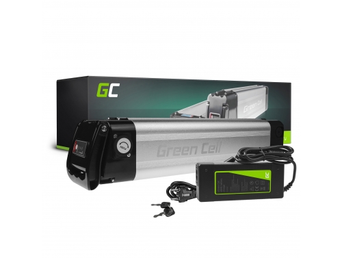 Green Cell Batteri Til Elcykel 36V 8Ah 288Wh Silverfish Ebike 2 Pin med Oplader