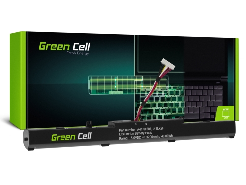 Green Cell Batteri A41N1501 til Asus ROG GL752 GL752V GL752VW, Asus VivoBook Pro N552 N552V N552VW N552VX N752 N752V N752VX
