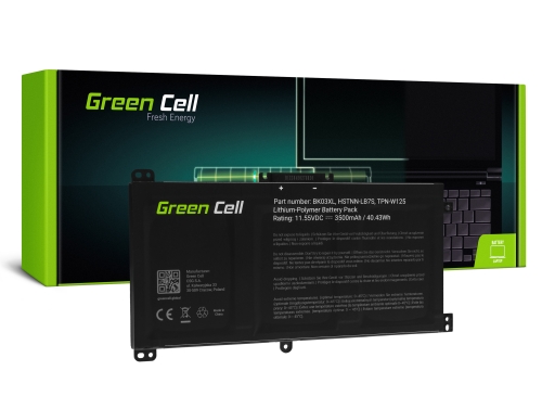 Green Cell Batteri BK03XL 916811-855 916366-421 916366-541 916811-855 til HP Pavilion x360 14-BA 14-BA000 14-BA100