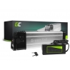 Green Cell® Batteri Til Elcykel 36V 11Ah Li-Ion Silverfish med oplader