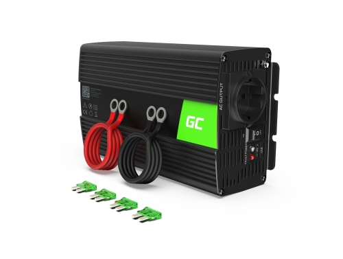 Green Cell ® inverter spændingsomformer 24V til 230V 1000W / 2000W ren sinusbølge