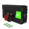 Green Cell ® inverter spændingsomformer 12V til 230V 1500W / 3000W ren sinus