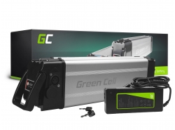 Green Cell® Batteri Til Elcykel 24V 12Ah Li-Ion Silverfish med oplader