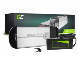 Green Cell Batteri Til Elcykel 36V 10.4Ah 374Wh Rear Rack Ebike 2 Pin til Prophete, Mifa, Curtis med Oplader