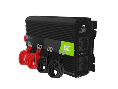 Green Cell Pro inverter spændingsomformer 12V til 230V 2000W / 4000W