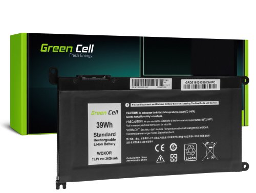 Green Cell Batteri WDX0R WDXOR til Dell Inspiron 13 5368 5378 5379 15 5565 5567 5568 5570 17 5765 5767 5770 Vostro 5468 5568
