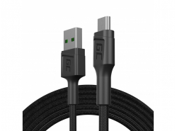 Kabel Micro USB 2m Green Cell PowerStream, med hurtig opladning, Ultra Charge, Quick Charge 3.0