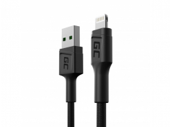 Green Cell GC PowerStream USB -A - Lightning 30 cm kabel til iPhone, iPad, iPod, hurtig opladning