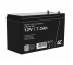 AGM GEL-batteri 12V 7,2Ah blybatteri Green Cell vedligeholdelsesfrit til UPS og overvågning