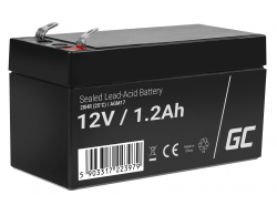 Green Cell ® Gel Batterie AGM VRLA 12V 1.2Ah