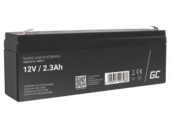 AGM GEL batteri 12V 2.3Ah blybatteri Green Cell vedligeholdelsesfri til tyngdekraft og alarm