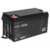 AGM GEL batteri 12V 65Ah blybatteri Green Cell vedligeholdelsesfrit til både og gaffeltrucks
