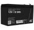 AGM GEL batteri 12V 8,5 Ah blybatteri Green Cell vedligeholdelsesfrit til UPS og overvågning
