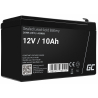AGM GEL batteri 12V 10Ah blybatteri Green Cell vedligeholdelsesfrit til UPS og ekkosonder