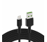 Green Cell GC Ray USB - Lightning 120cm kabel til iPhone, iPad, iPod, hvid LED, hurtig opladning