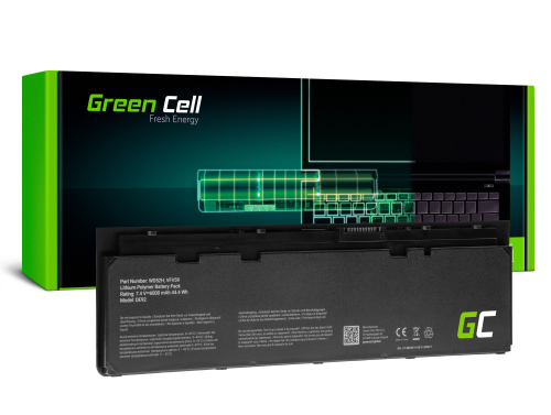Batteri Green Cell WD52H GVD76 til bærbare computere Dell Latitude E7240 E7250