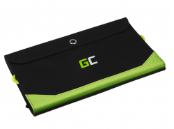 Soloplader Green Cell GC SolarCharge 21W - Solcellepanel med 10000 mAh strømbankfunktion USB-C Power Delivery 18W USB-A QC