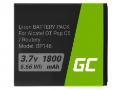 Green Cell TLIB5AF batteri til Alcatel One Touch Pop C5 / X Pop / Router Link Zone 4G LTE / MW40 / Airbox LTE