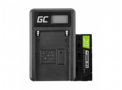 Green Cell ® batteri NP-F970 og oplader BC-V615 til Sony DCR-VX2100 HDR-AX2000 HVR-HD1000U HDR-FX1000 HDR-FX1 6600mAh