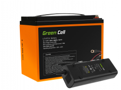 Green Cell LiFePO4 batteri 38Ah 12,8V 486Wh lithium jernfosfatbatteri solcelleanlæg mobilhome