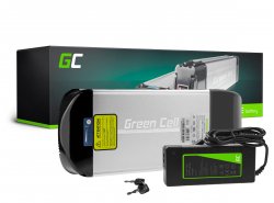 Green Cell Batteri Til Elcykel 36V 15Ah 540Wh Rear Rack Ebike 2 Pin til Prophete, Mifa, Curtis med Oplader