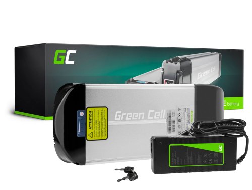 Green Cell Batteri Til Elcykel 36V 15Ah 540Wh Rear Rack Ebike 2 Pin til Prophete, Mifa, Curtis med Oplader