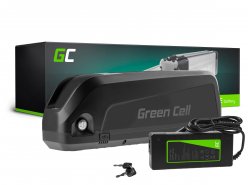 Batteri Til Elcykel 36V 20Ah Li-Ion Down Tube med oplader Green Cell®