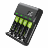 Indstil Green Cell GC VitalCharger-opladeren og 4x AAA Ni-MH 800mAh genopladelige batterier