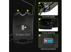 Akku Batterie Green Cell Frog 36V 11.6Ah 418Wh für Elektrofahrrad E-Bike Pedelec