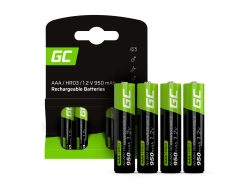 Green Cell forudopladede Ni-MH genopladelige batterier 4x AAA HR03 950mAh