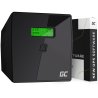 Green Cell Uafbrydelig Strømforsyning UPS 1000VA 600W med LCD Skærm og overspændingsbeskyttelse 230V + Ny Software