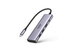 UGREEN CM511 5-in-1 adapter, USB-C Hub to 2x USB, HDMI, USB-C, TF/SD (gray)
