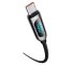 Kabel USB-C - USB-C Baseus 100W, 5A, 2m, Hurtig opladning Quick Charge 4.0, PD, AFC, FCP, Opladningsstatusdisplay