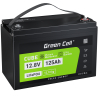 Green Cell LiFePO4 batteri 125Ah 12.8V 1600Wh lithium-jern-phosphate til både, camper, sol, off-grid systemer