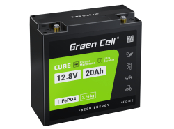 Green Cell LiFePO4 batteri 20Ah 12.8V 256Wh lithiumjernfosfat til traktor, plæneklipper, elbil