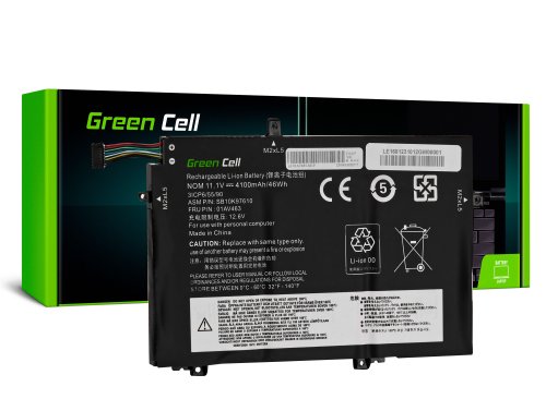 Green Cell Batteri L17C3P52 L17L3P52 L17M3P53 L17M3P54 til Lenovo ThinkPad L480 L490 L580 L590 L14 L15 Gen 1 Gen 2
