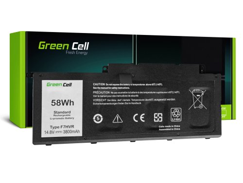 Green Cell Batteri F7HVR 62VNH G4YJM 062VNH til Dell Inspiron 15 7537 17 7737 7746