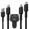 Hurtigopladningskit til mobiltelefoner – 48W USB-C USB-A oplader + 2x 30 cm USB-C-kabler