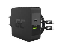 Green Cell 45W USB-C PD-oplader med USB-C-kabel og ekstra USB-port