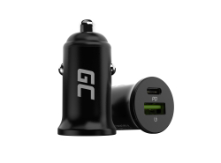 Green Cell Autoladegerät 38W GC PowerRide Nano38 mit USB-C USB-A Power Delivery und Ultra Charge Schnellladung