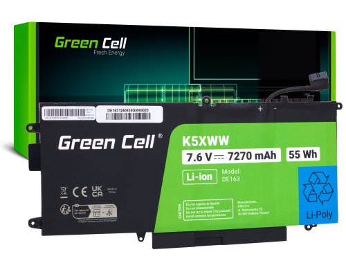 Green Cell Batteri K5XWW til Dell Latitude 7390 2-in-1 5289 7389