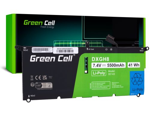 Green Cell Laptop Batteri DXGH8 til Dell XPS 13 9370 9380 Dell Inspiron 13 3301 5390 7390 Dell Vostro 13 5390