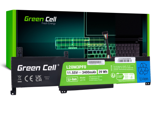 Batteri Green Cell L20M3PF0 til Lenovo Ideapad 3-14ITL6 15ITL6 17ITL6 S14 V14 15 17 G2 G3